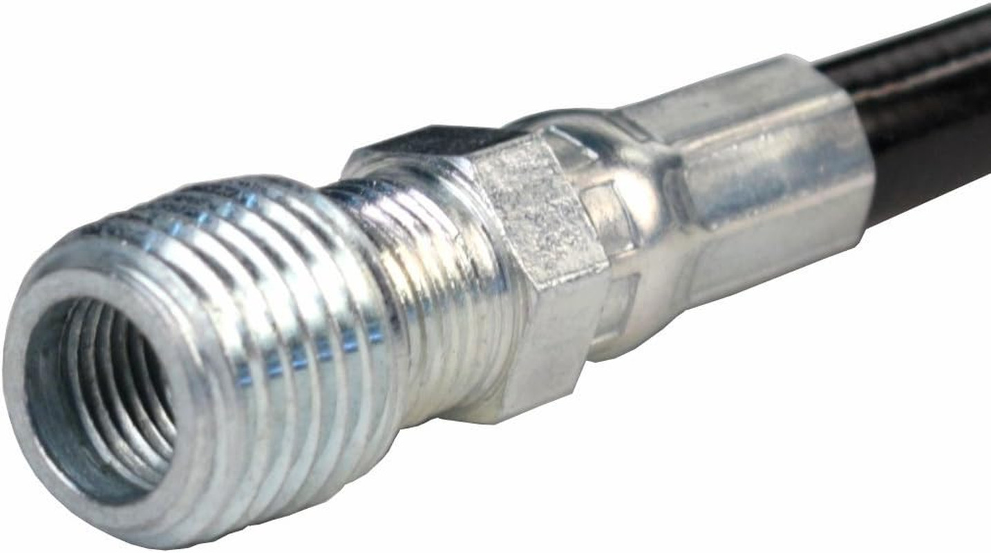 4800 PSI 1/8In. X 100Ft. Thermoplastic Black Sewer Jetter Hose with 1/8In. MPT S