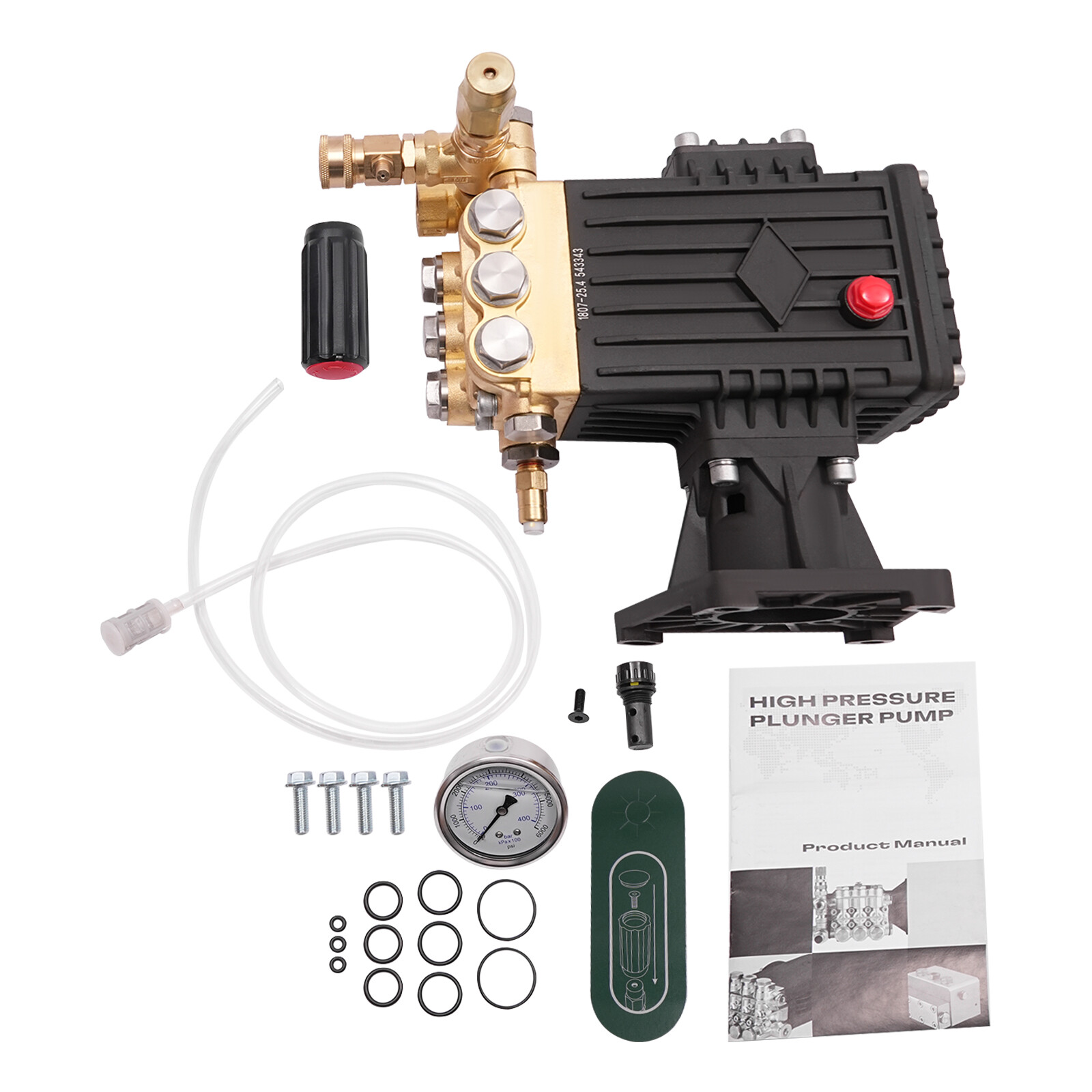 4000 PSI Pressure Washer Pump, 1″ Horizontal Shaft, 4 GPM, 3400 RPM, 13hp