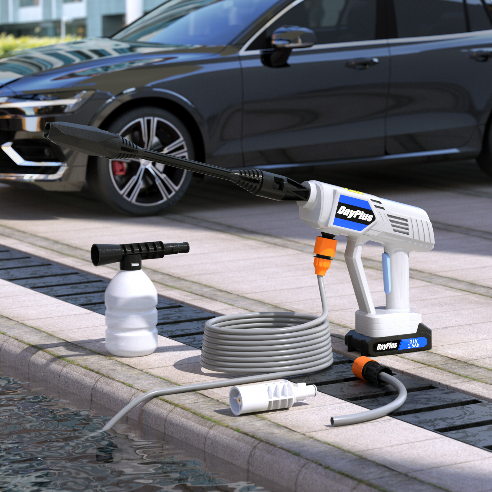 For Makita 18V Battery Cordless Power Washer Jet Washer w/Adjustable Nozzle