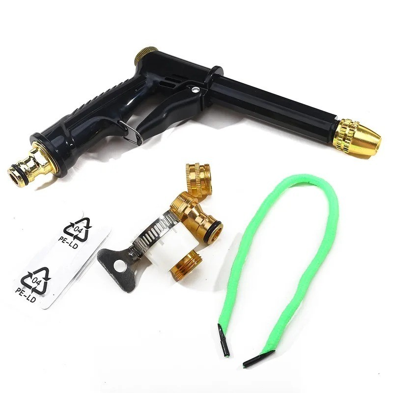 High Pressure Water Gun – 360° Rotating Nozzle, American Thread for Car & Patio
