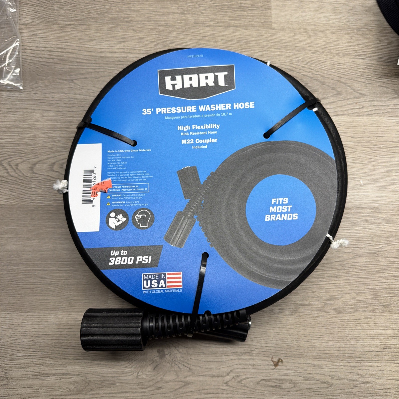 New hart 35 Pressure Washer Hose High Flexibility Up To 3800 Psi Pressure Washer