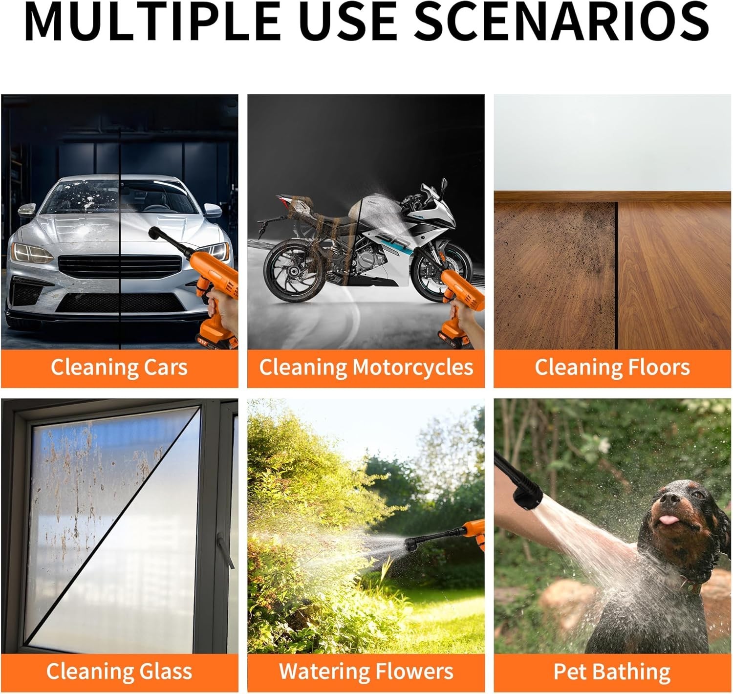 Cordless Pressure Washer for M Battery, Portable Cordless Power Wash