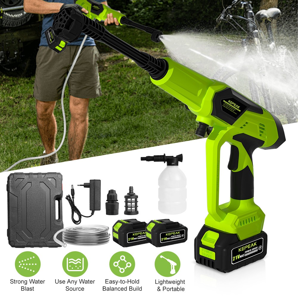 Cordless High Pressure Car Washer Portable Car Wash Cleaner Machine Water Gun
