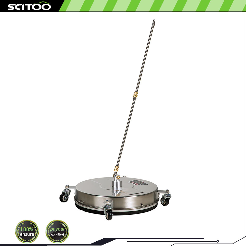 19″ Pressure Washer Surface Cleaner with 4 Wheels Stainless Steel Housing