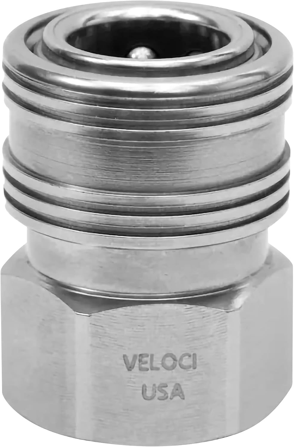 Veloci Prima 3/8″ Stainless Steel Female NPT Quick Coupler for Pressure Washer