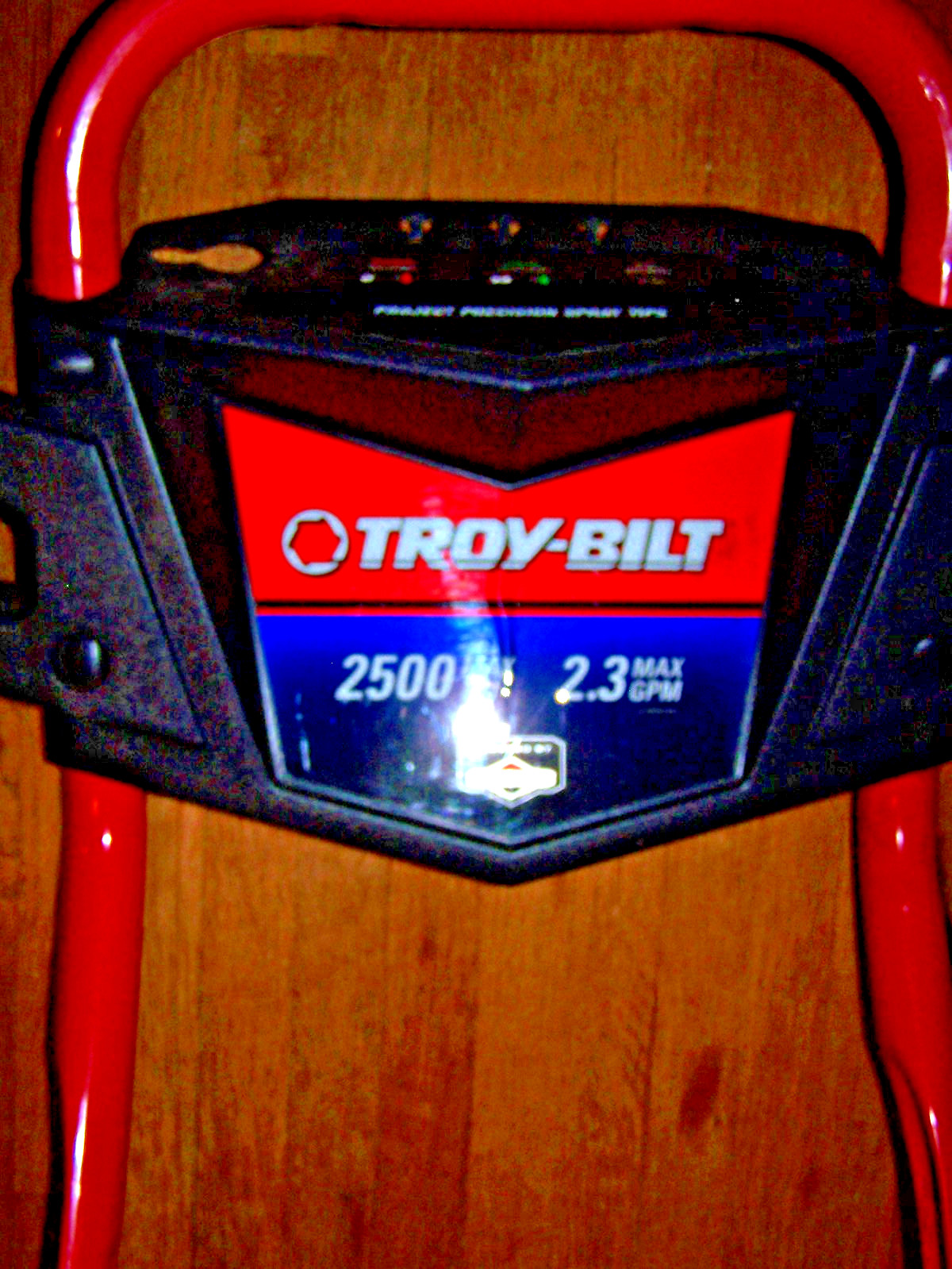 Used Troy Bilt pressure washer handle 2500 Max PSI 2.3 GPM Nice condition