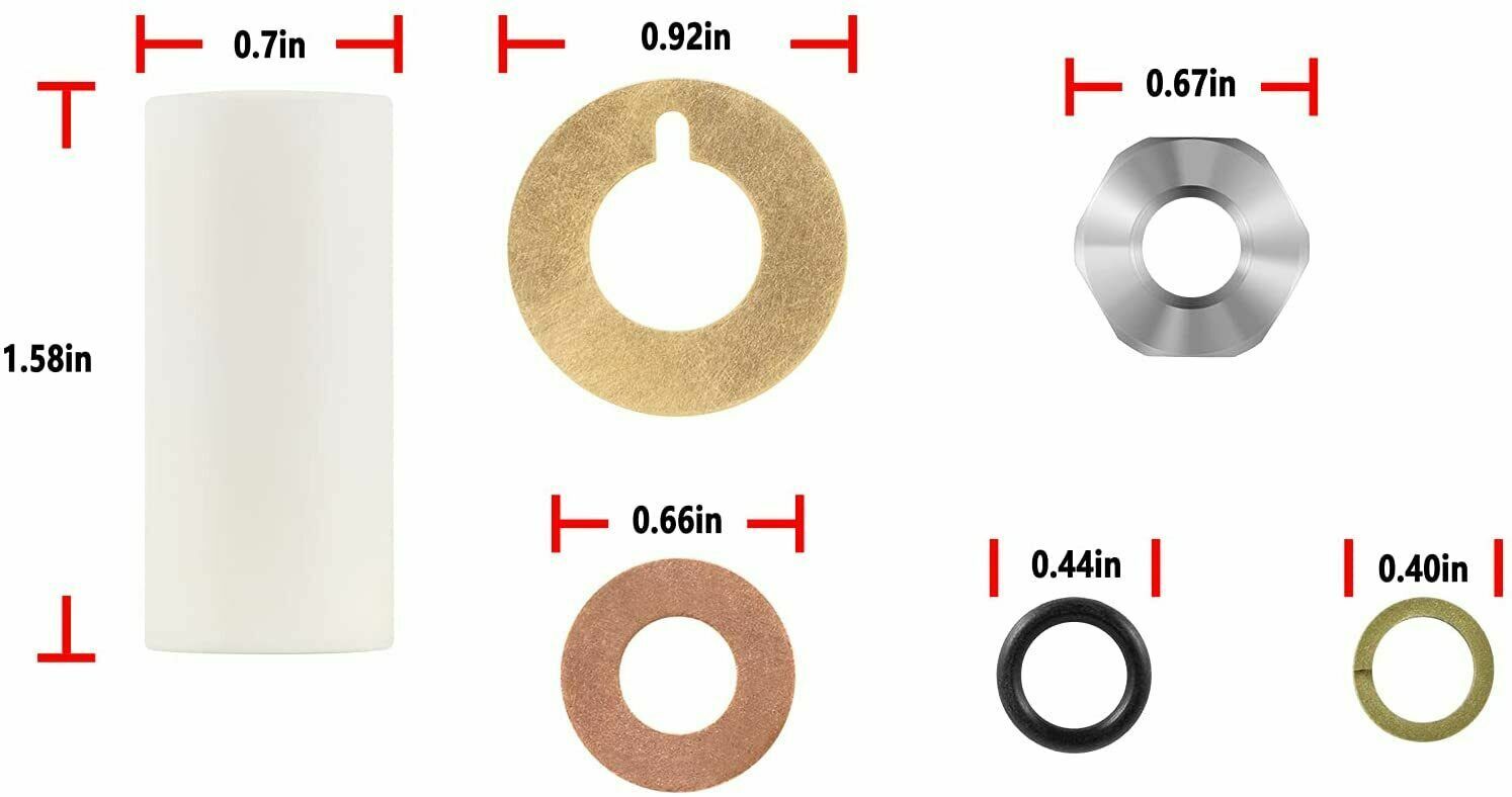 AR2546 18mm Piston Kit Ceramic Plunger Repair Kit for Annovi Reverberi RK RKA