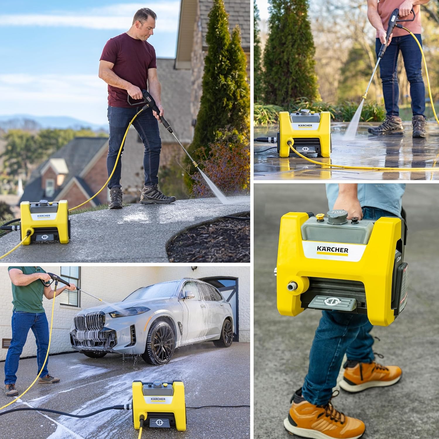 Kärcher Pressure Washer K1800PS Cube, CETA Certified, 3 Spray Nozzles, Detergent