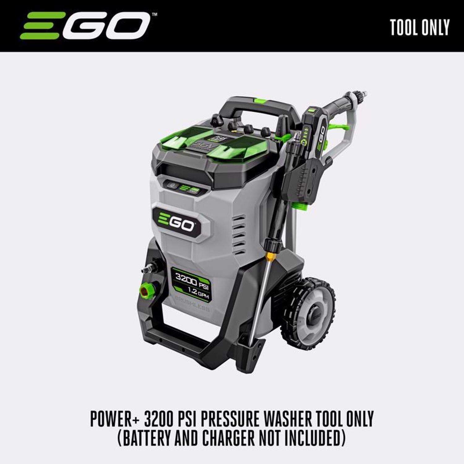 EGO HPW3200 3200 PSI 1.2 GPM 56V Cordless Pressure Power Washer (Tool Only)