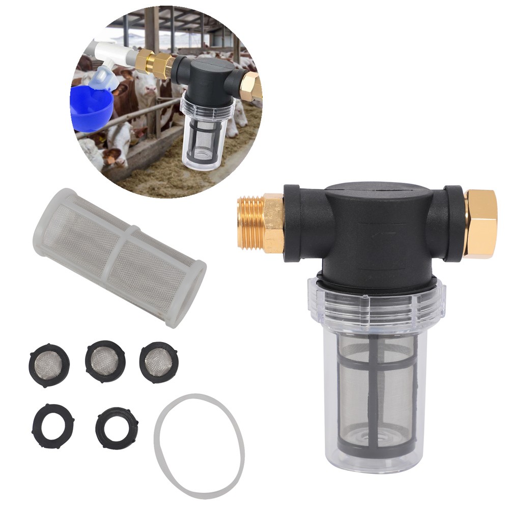 Hose Inlet Filter Inline Water Pressure Sediment Washing Machine US
