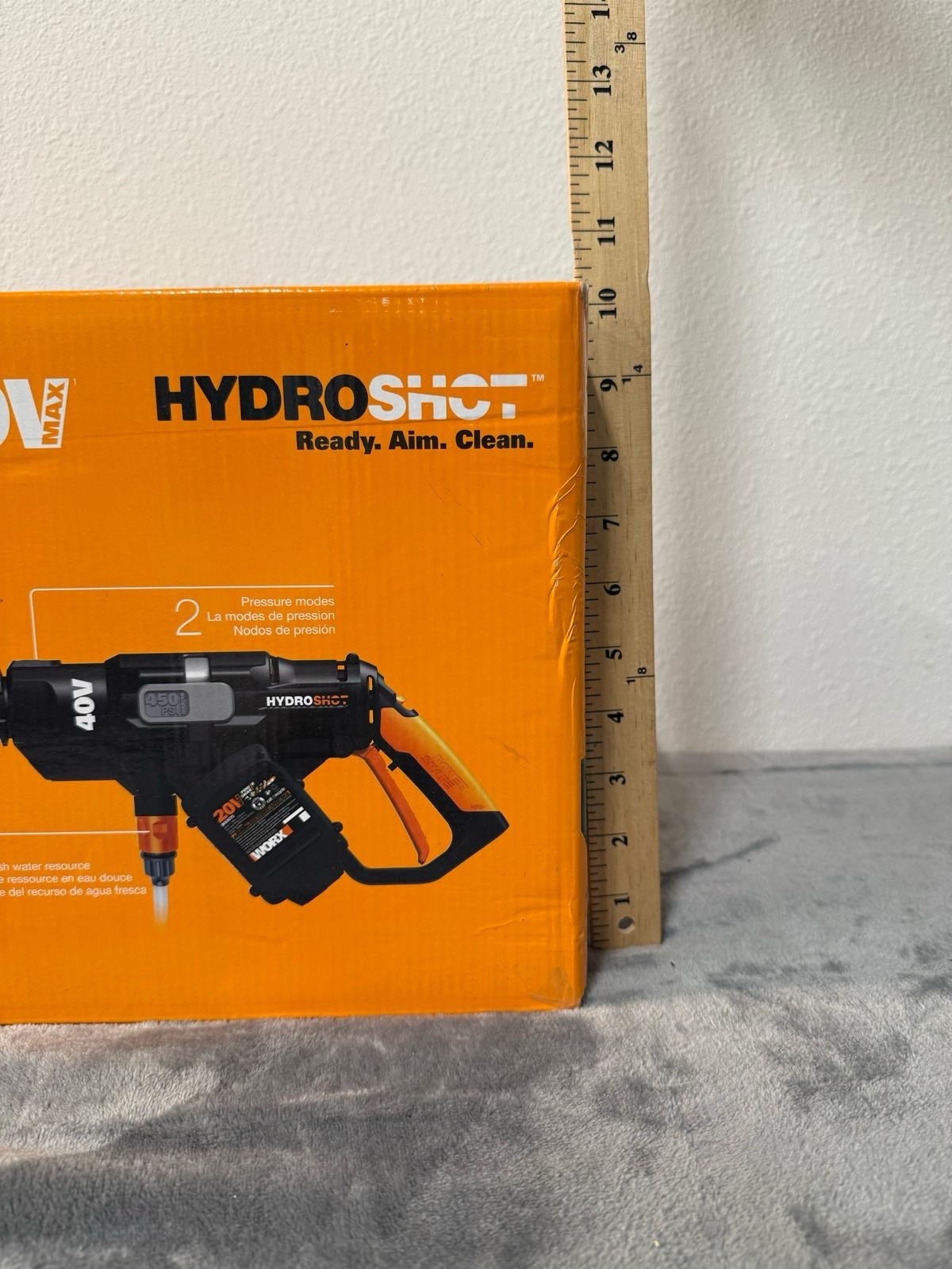 WORX HYDRO SHOT Portable Power Washer, Cleaner. 20Volt. WG629.1 With Battery.