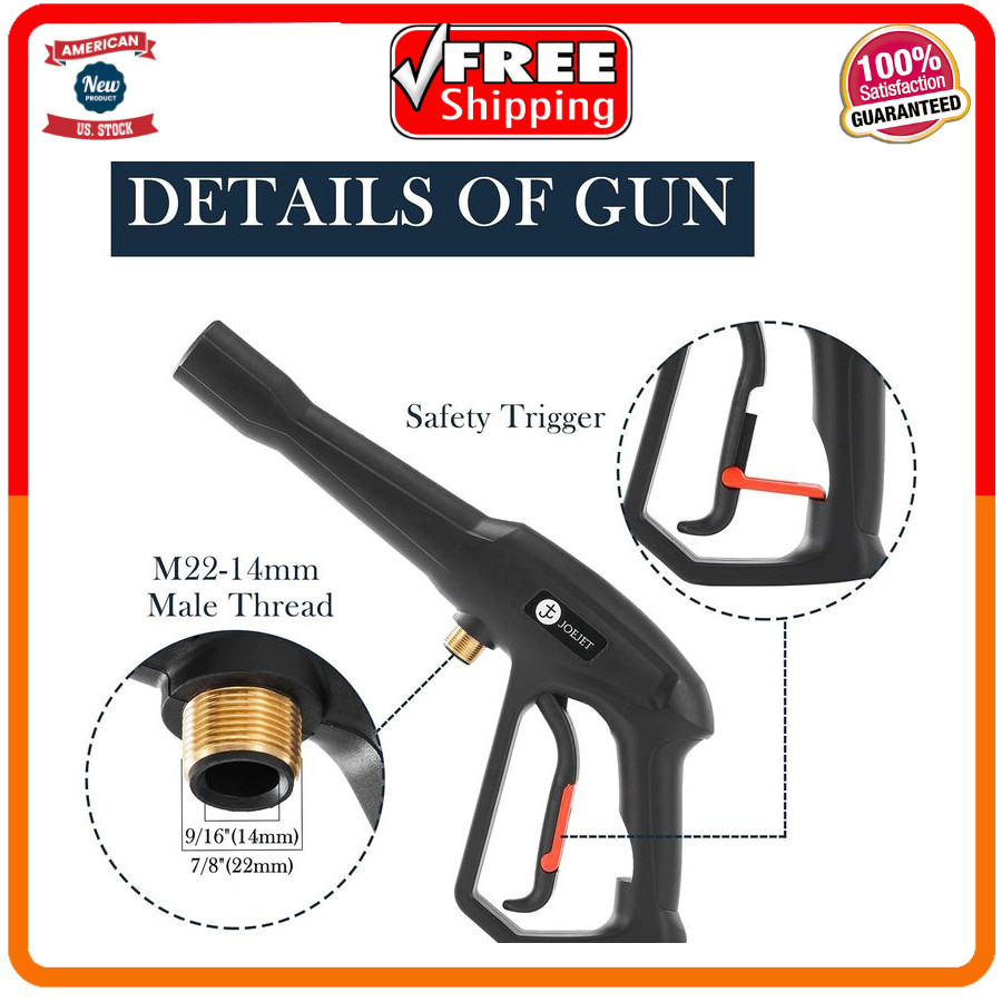 Pressure Washer Gun – Karcher Ryobi Powerstroke – Jet Wand – Spray Nozzle Tips