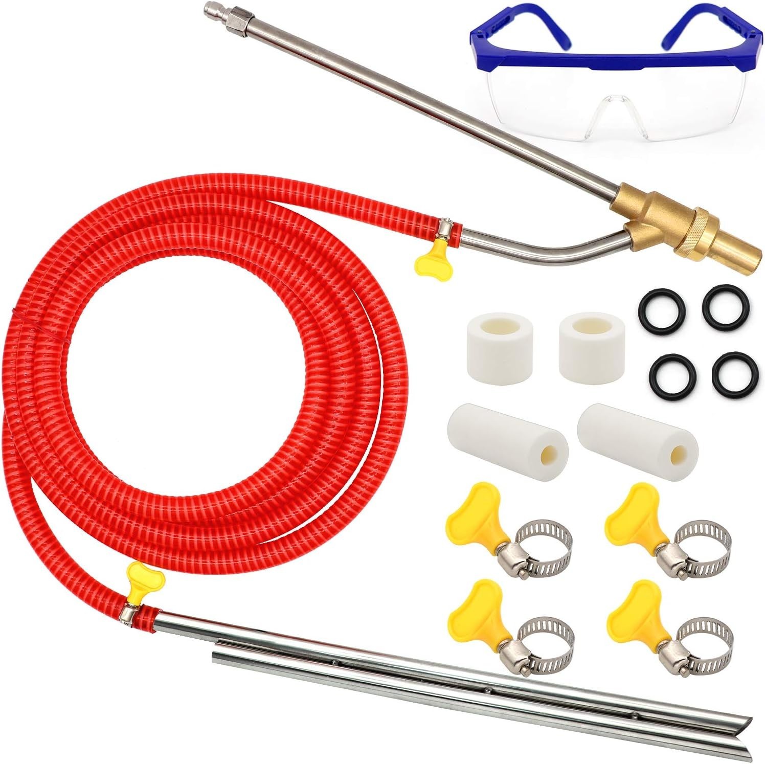 High Pressure Sandblasting Kit 5000 PSI with Durable Brass and Stainless Steel