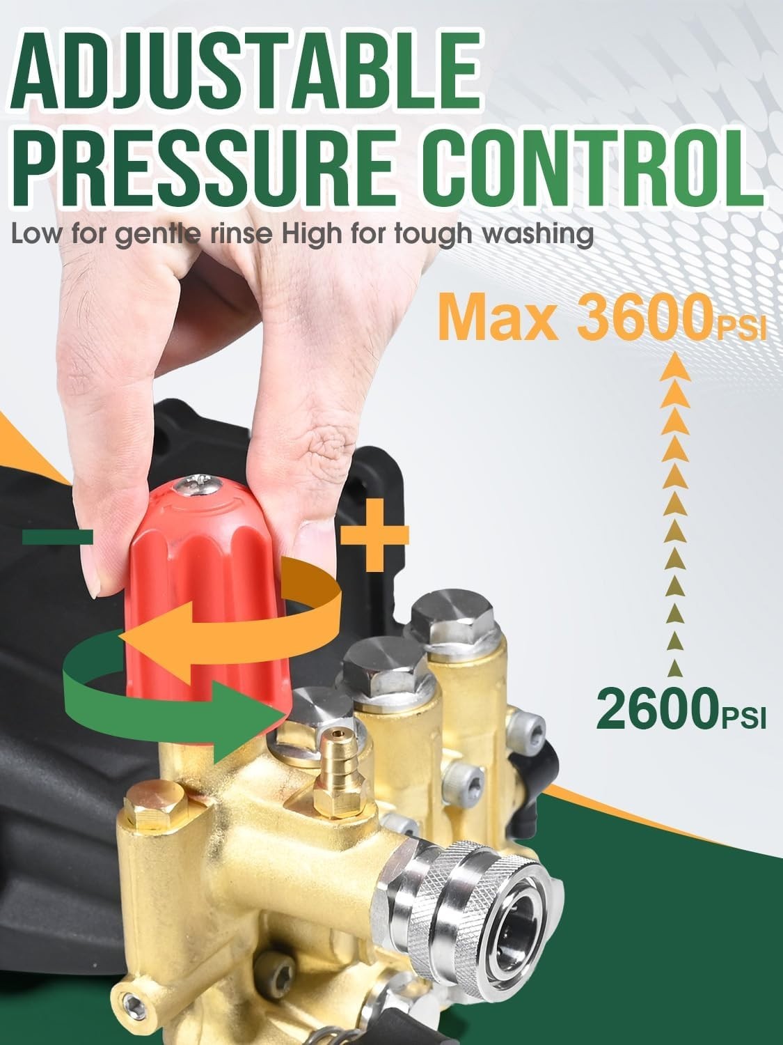 3600 psi High Pressure Washer Triplex Pump 3/4″ Shaft Horizontal 2.5 GPM