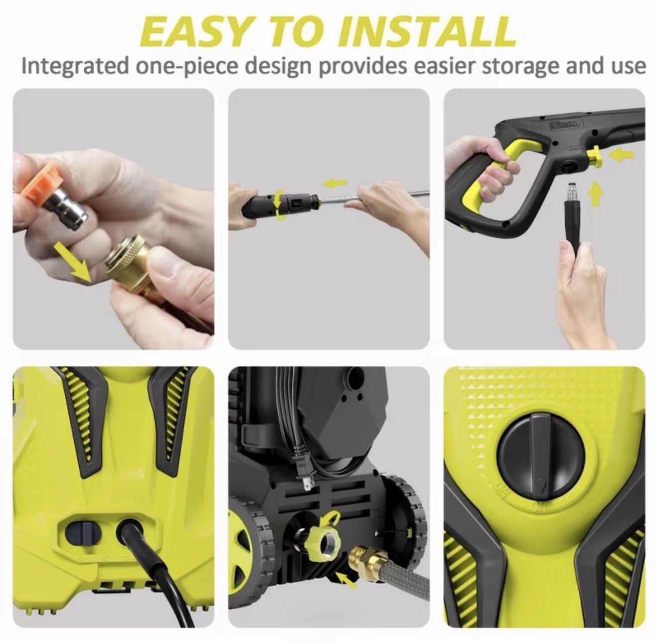 4300PSI – 3.2 GPM Electric Pressure Washer, 25ft Hose, for Outdoor Cleaning
