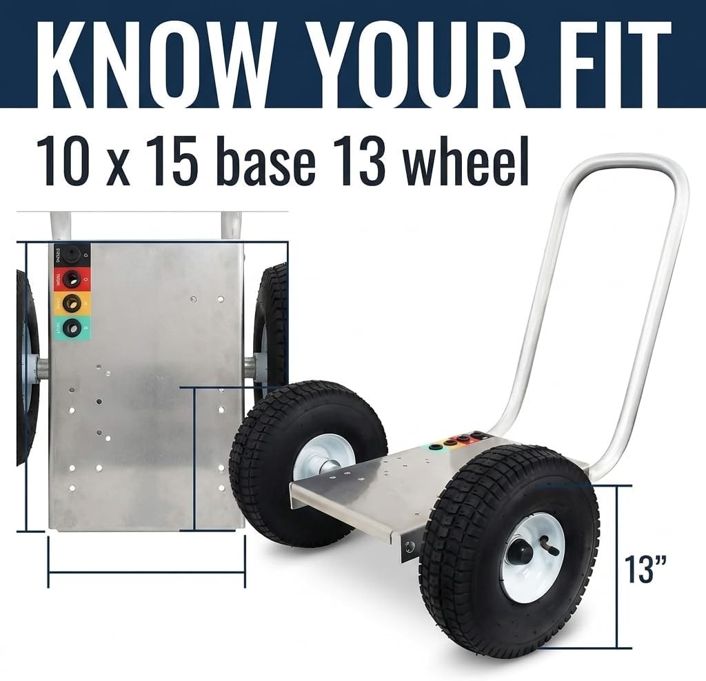 Professional Pressure Washer Cart Frame with Wheels and Push Handle
