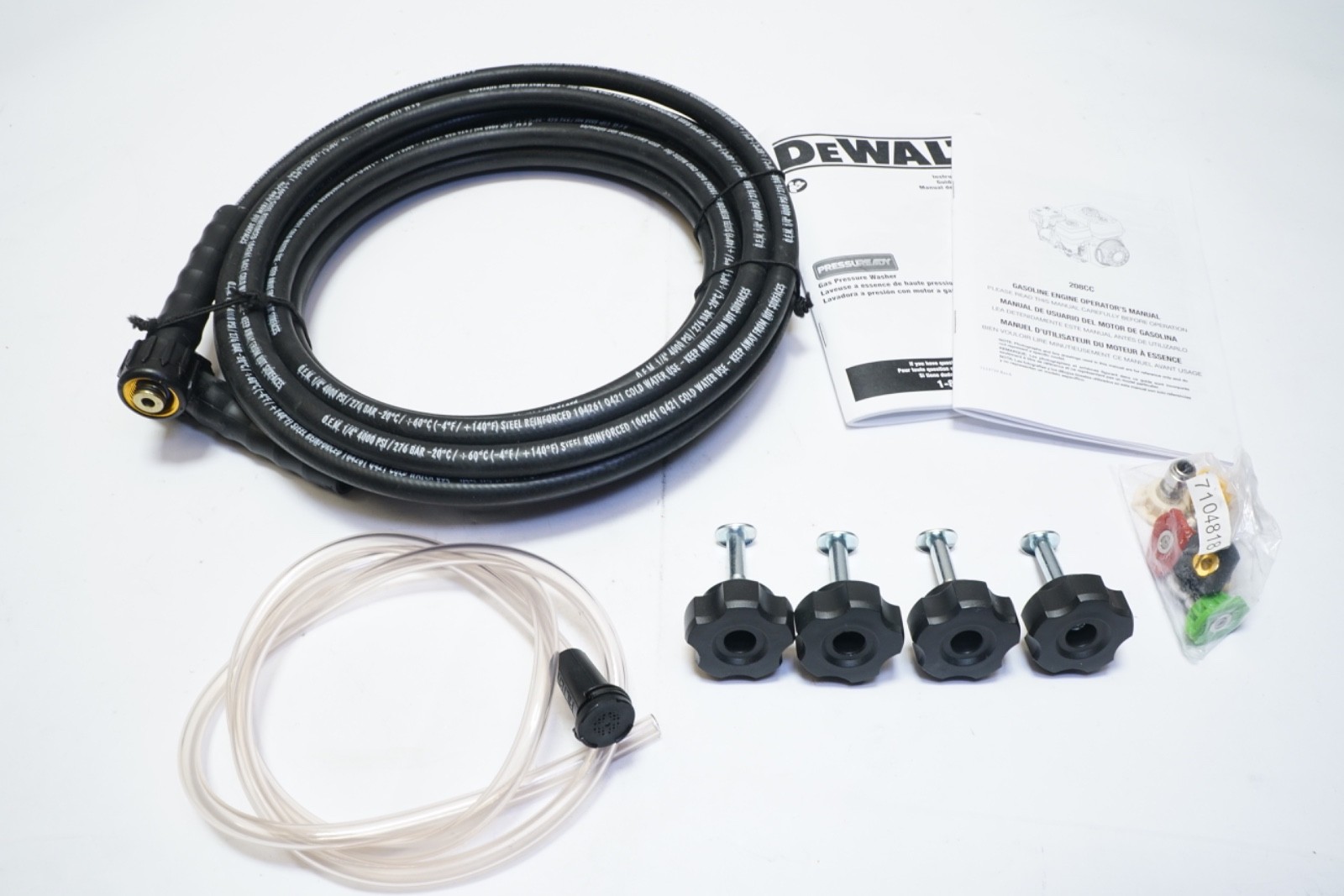Dewalt Gas Pressure Washer 208CC Replacement Hose, Chemical/Soap Hose, 7104818