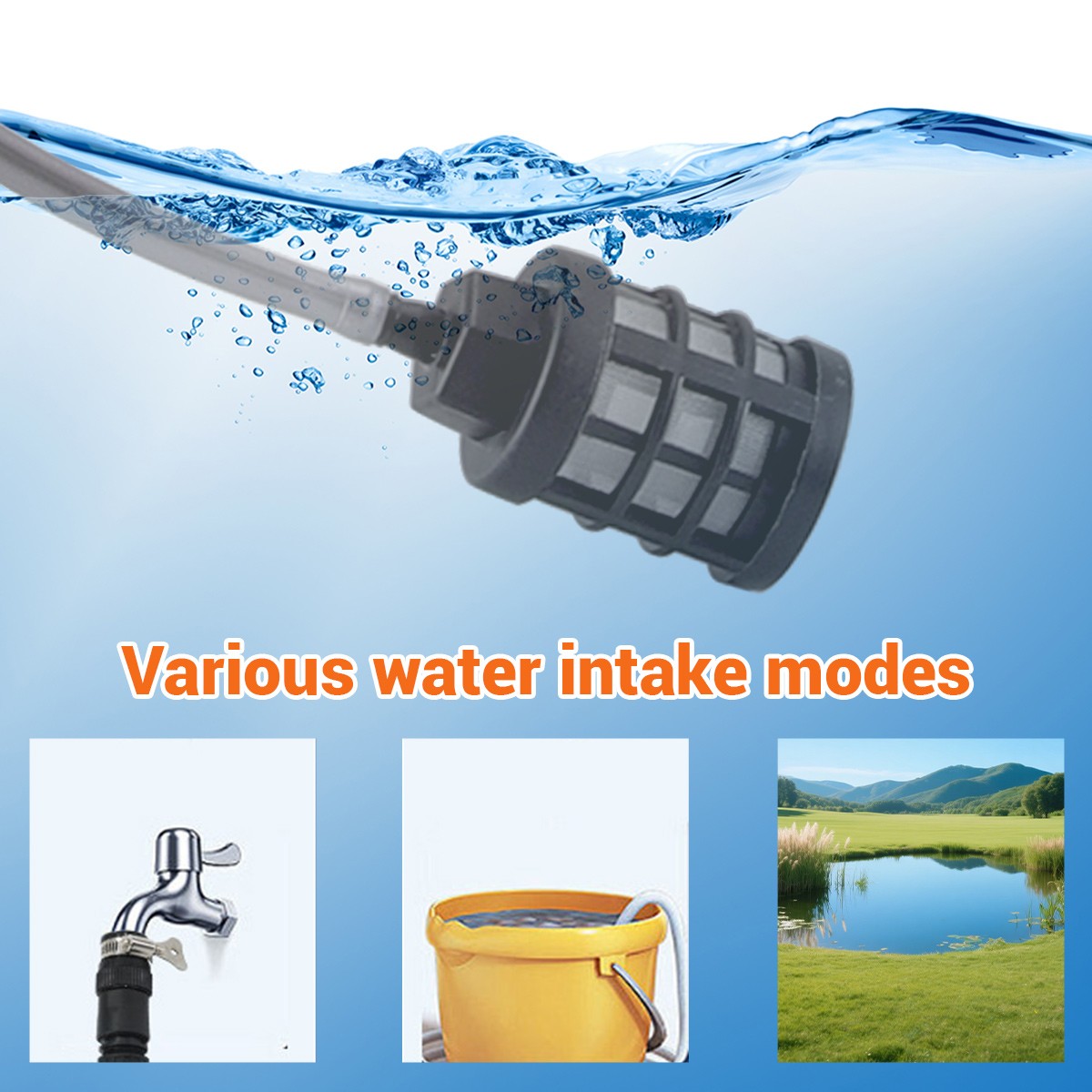 Portable Cordless Electric High Pressure Water Spray Gun Car Washer Cleaner Tool