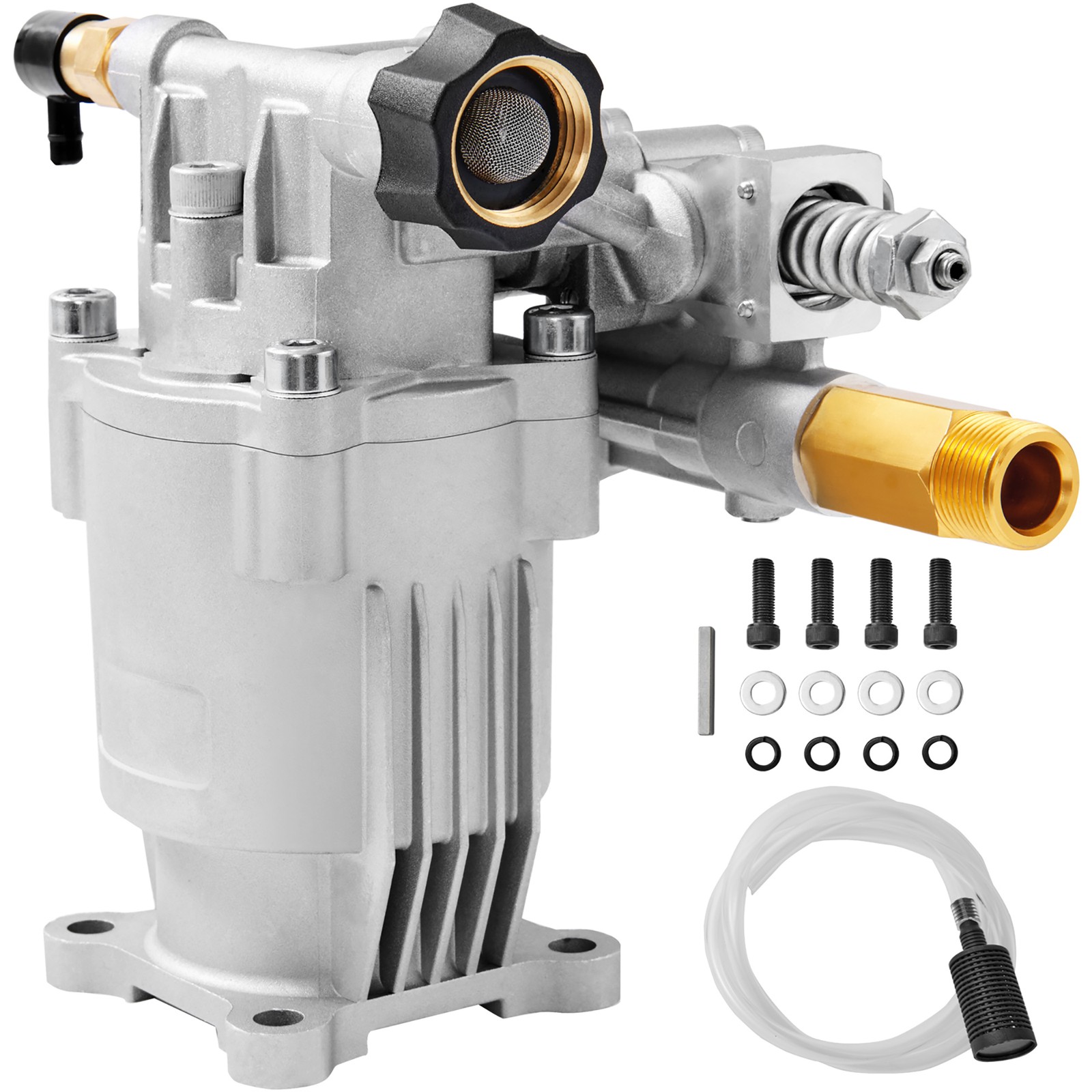Uimoso 3400 PSI 2.5 GPM Horizontal Pressure Washer Pump, 3/4″ Connection