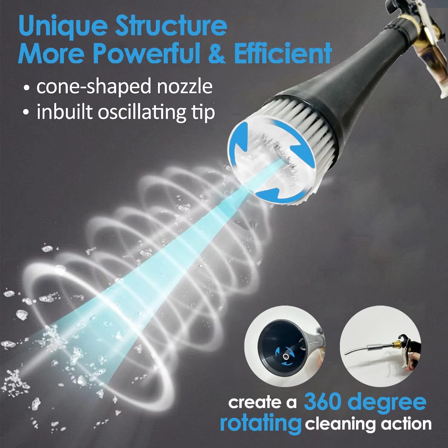 High Pressure Car Interior Cleaning Gun Automobile Detailing Cleaning Car Detail