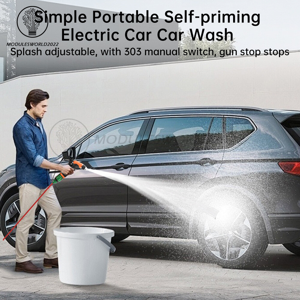 DC12V 80W High Pressure Self-Priming Car Portable Washer Water Pump Kit