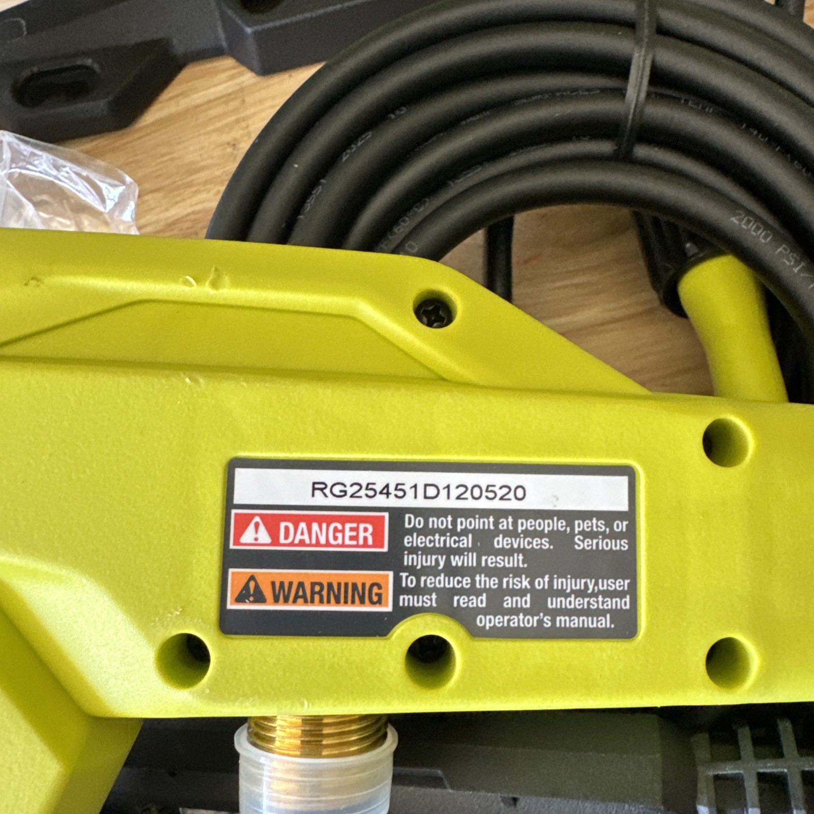 RYOBI 1800 PSI 1.2 GPM Electric Pressure Washer Portable Outdoor Cleaner