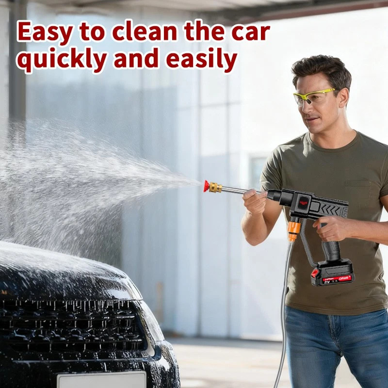 Cordless Pressure Washer, 1500 PSI Portable Power Washer with 6-in-1 Nozzle