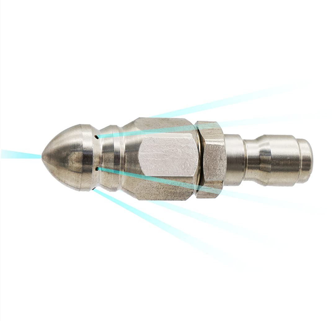 Stainless Steel Sewer Nozzle Drain Auger Sewer Pipe Dredging Cleaning Tool