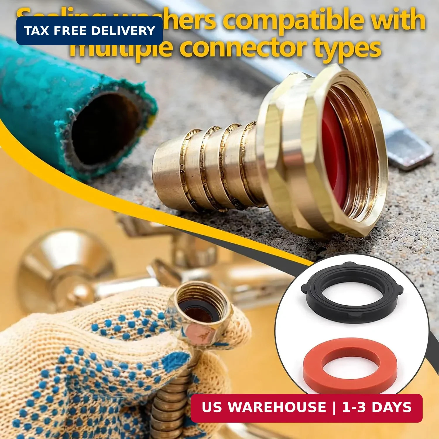 160 Pieces Hose Bib Washer & Faucet Washers Assorted Kit (14 Sizes) – Includes H