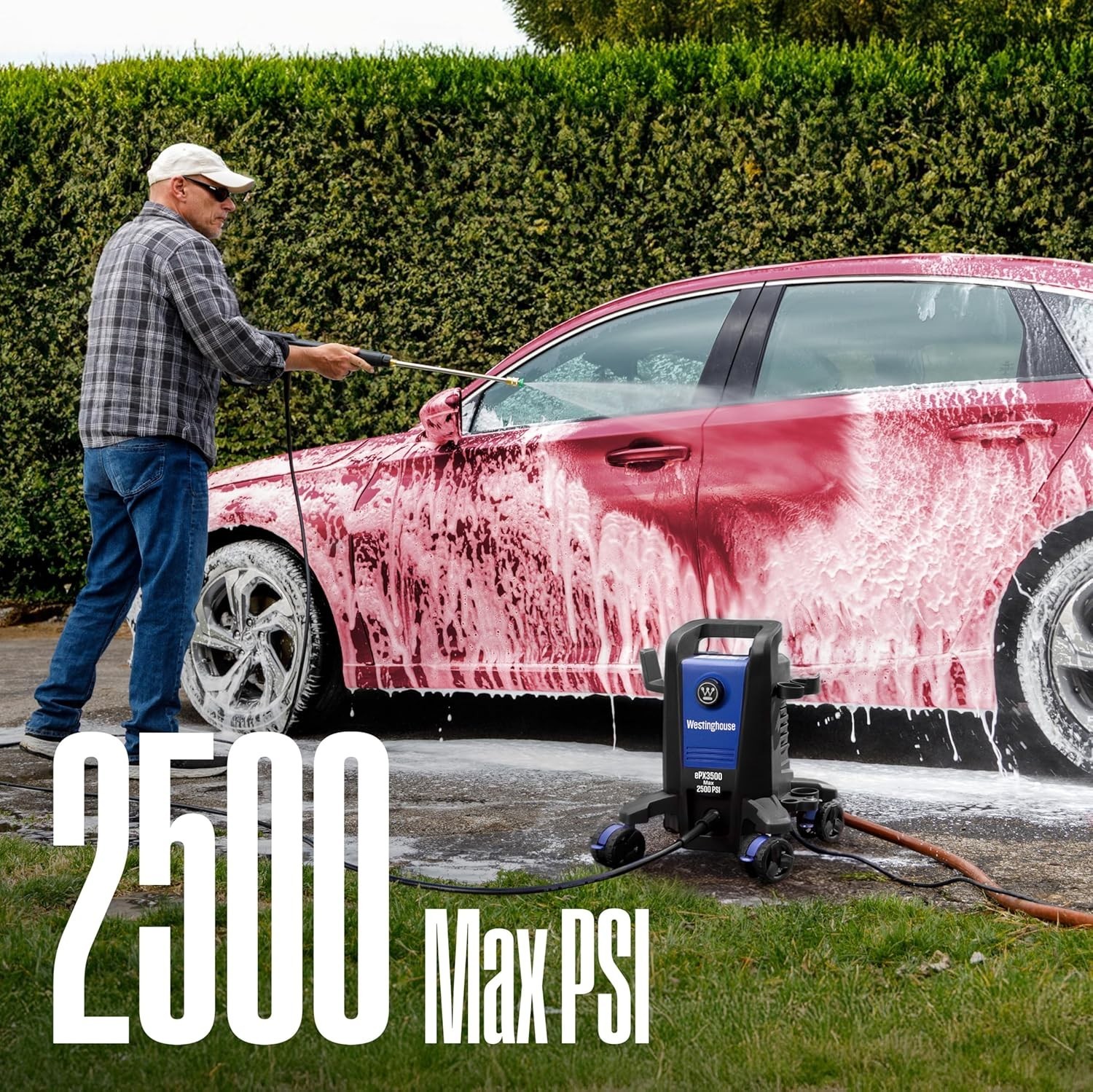 Westinghouse ePX3500 Electric Pressure Washer, 2500 Max PSI 1.76 Max GPM with An