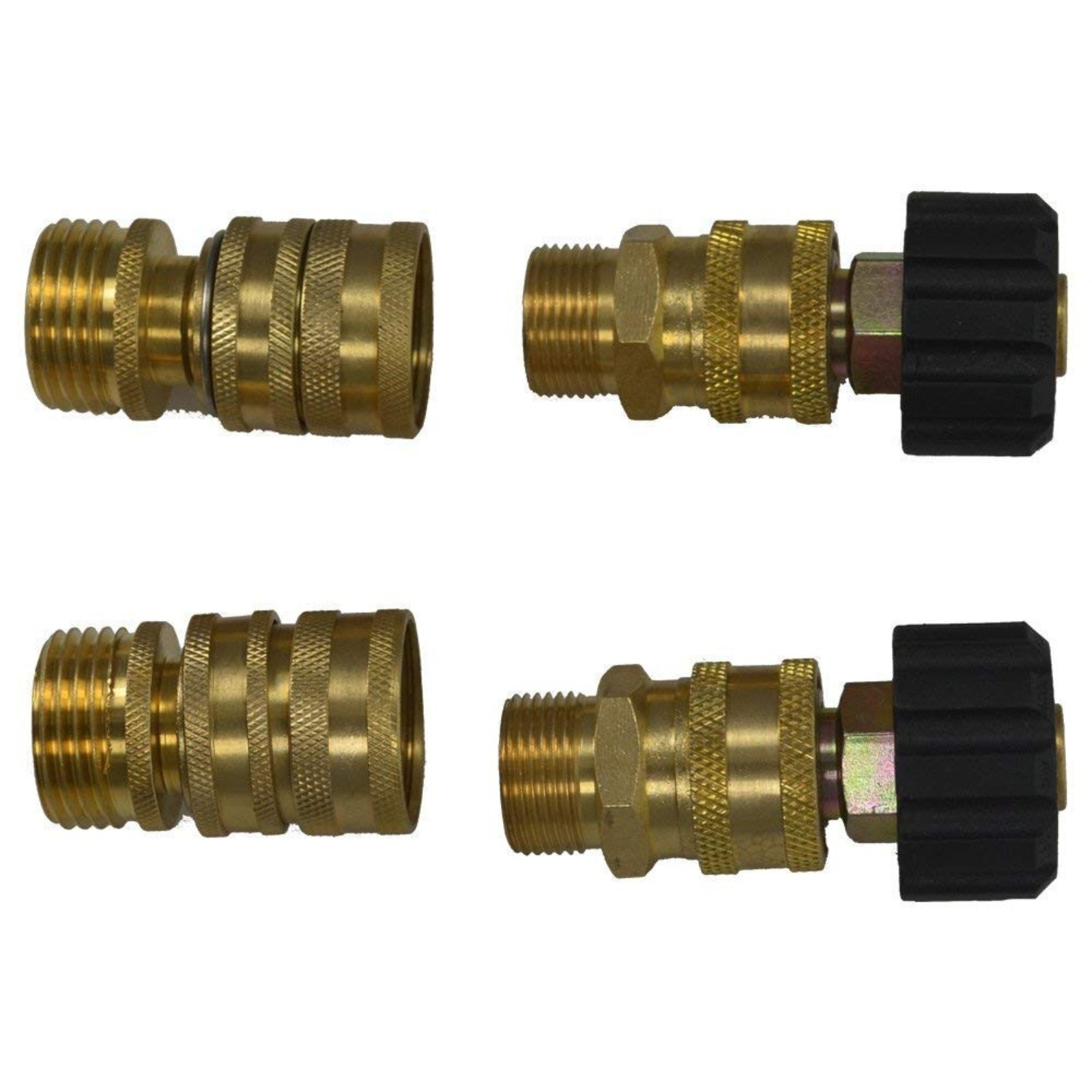 9Pc Pressure Washer Adapter Set Quick Disconnect Kit M22 Swivel to 3/8” Connect