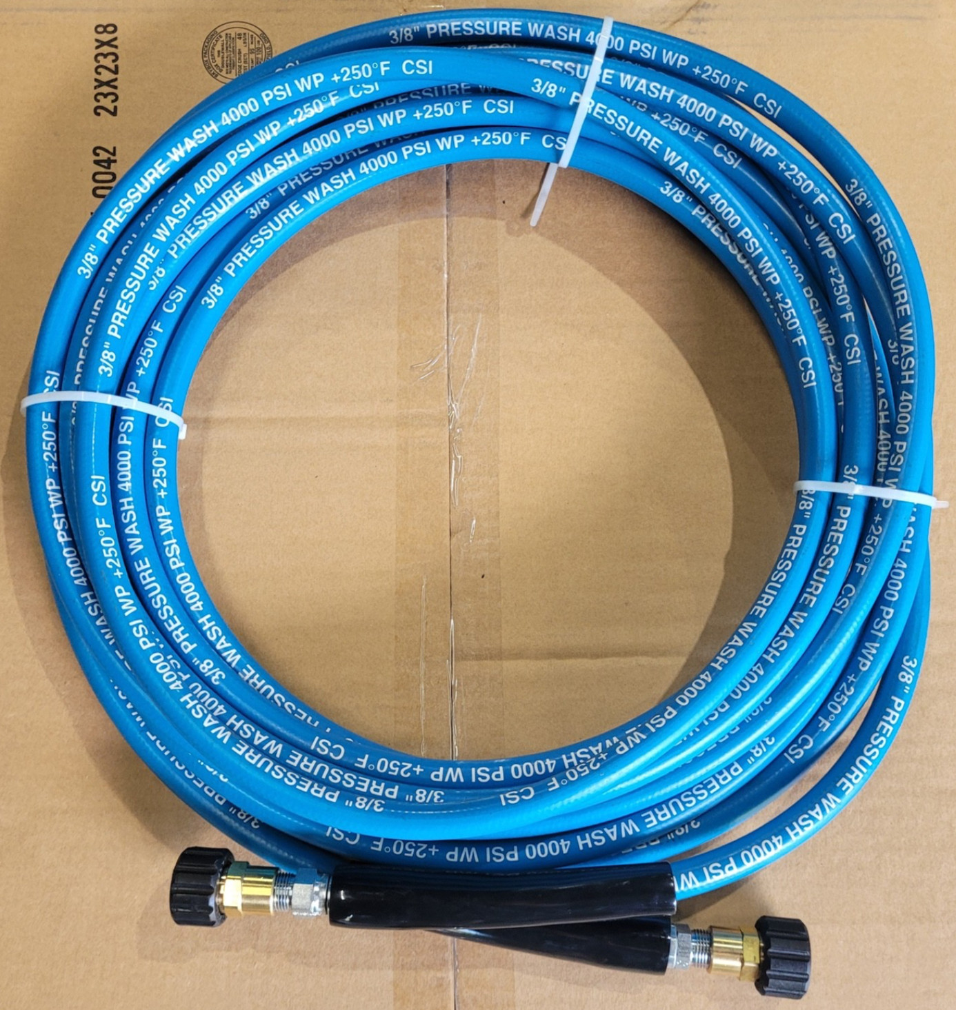 33FT 3/8″ 4000PSI Pressure Washer Hose with Swivel Quick Connects Max 250°F