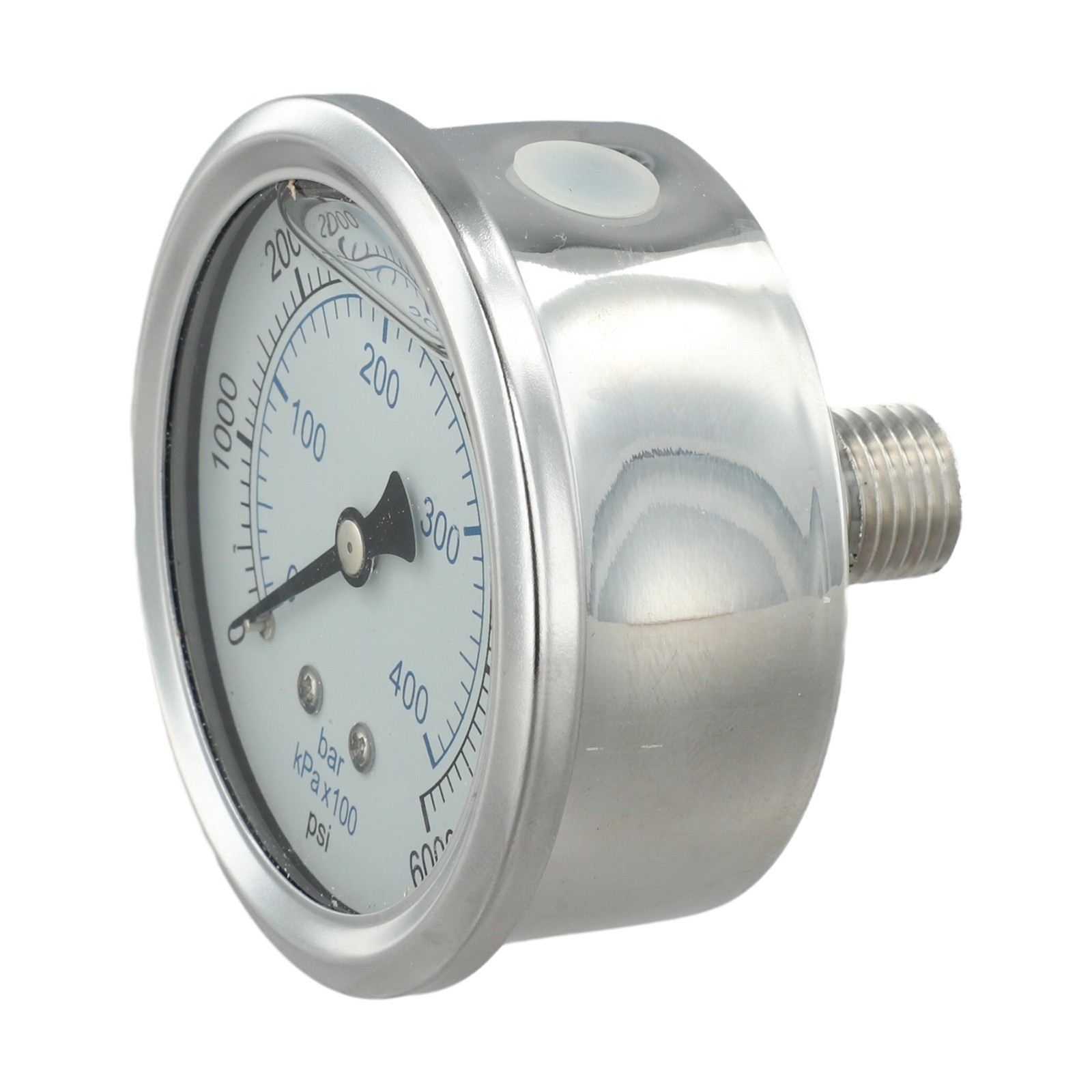 Robust M14x15 Threaded Pressure Washer Pressure Gauge 0 400 Bar/6000 Psi