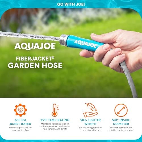 AQUAJOE AQUA JOE AJFJH25-58-PRX XTREME FIBERJACKET FLEXIBLE KINK-RESISTANT