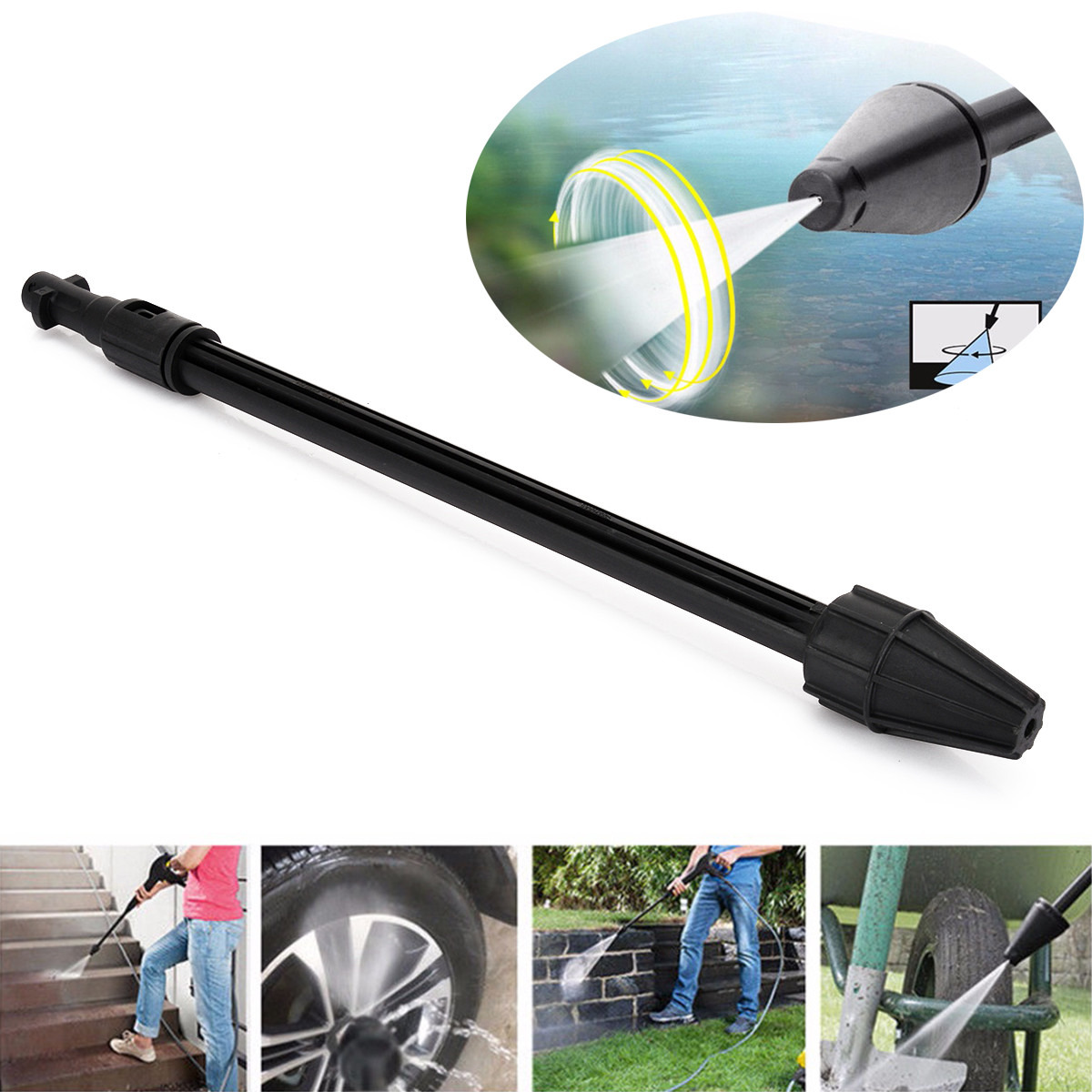 150bar High Pressure Gun Lance Nozzle for Karcher K2-K5 Clean