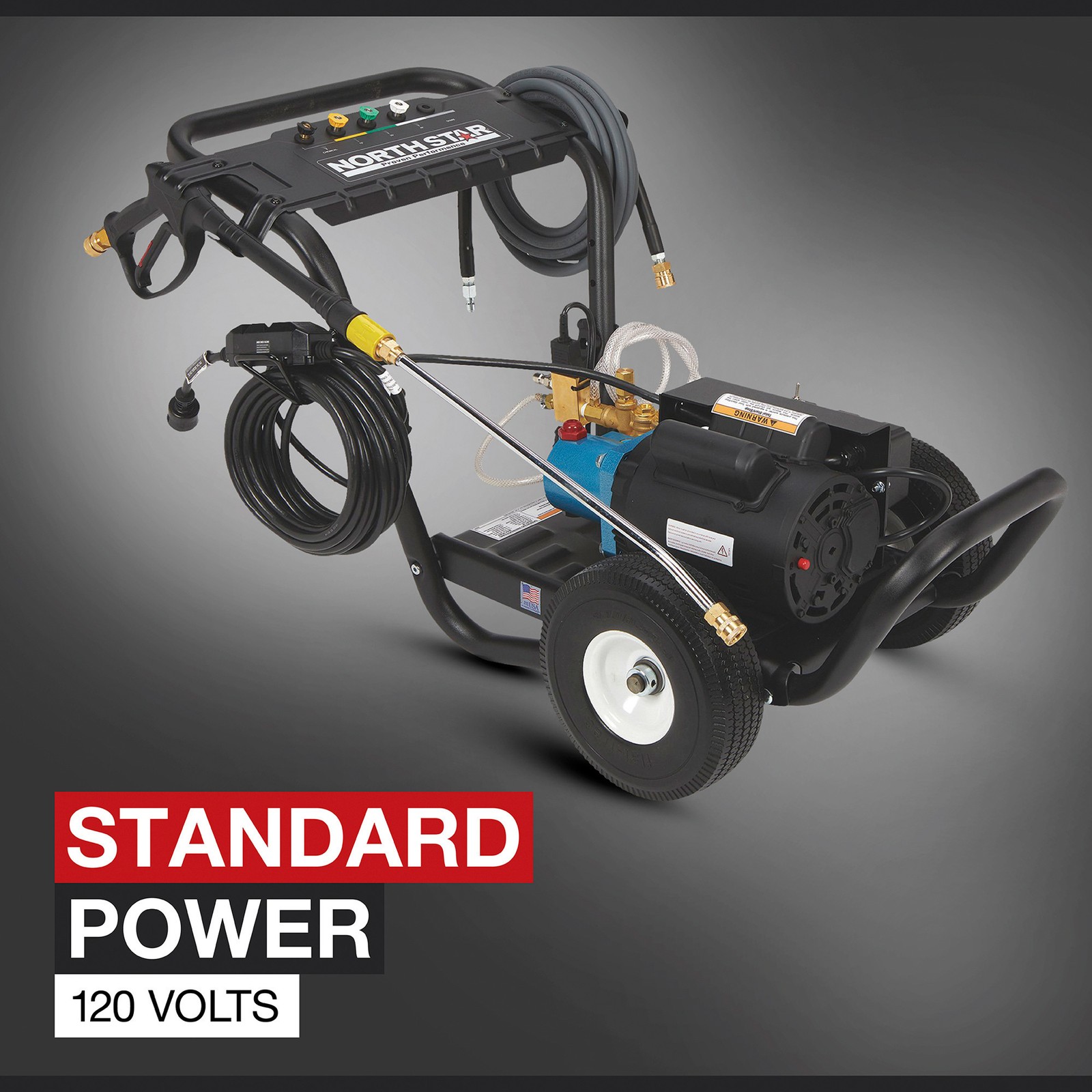 NorthStar Electric Cold Water Total Start/Stop Pressure Washer, 2000 PSI, 1.5