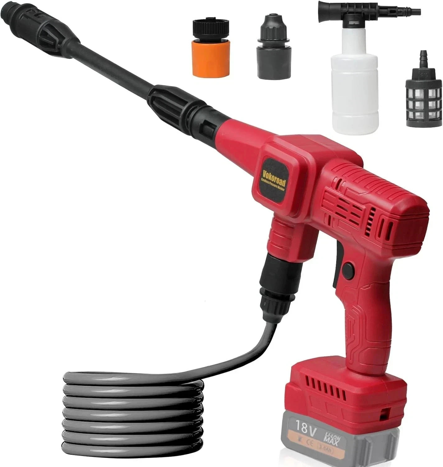 Cordless Pressure Washer for Milwaukee M18 Battery, Portable Cordless Power Wash