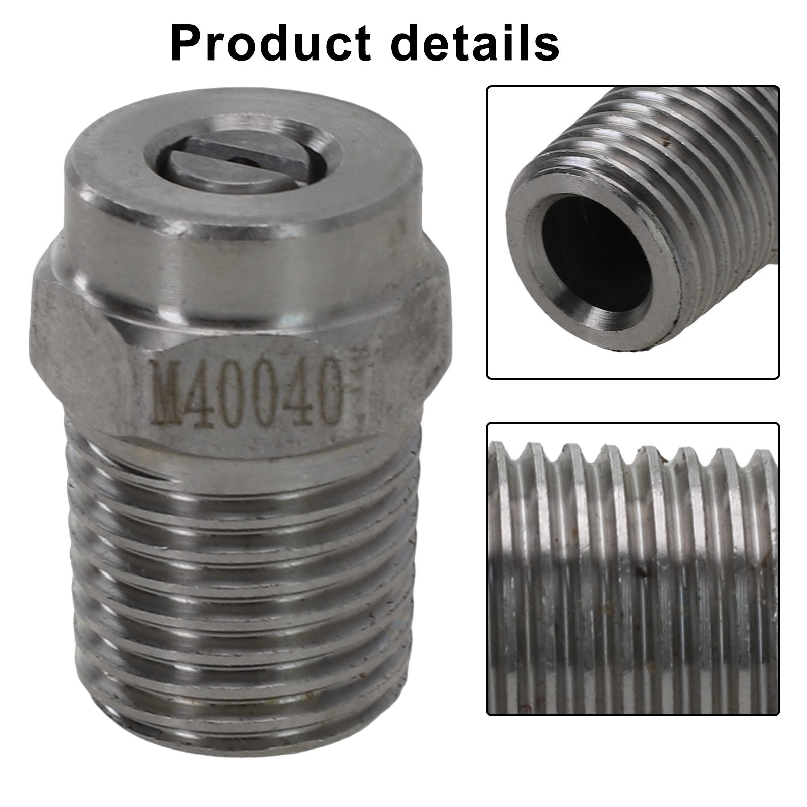 Cleaning Nozzle 25° Stainless Steel 1/4 Thread For Water Pipe Cleaning