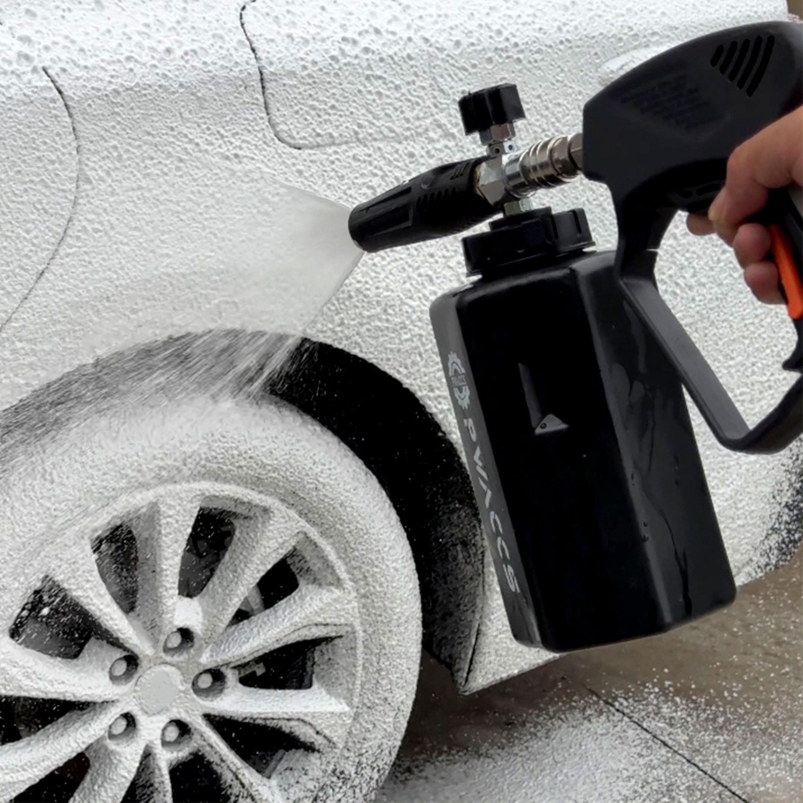 Pressure Washer Gun with Foam Cannon, 1.5 Liter, 5000 PSI