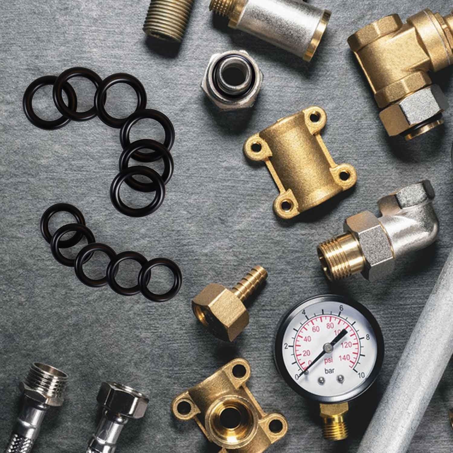 Leak-Proof O-Rings – 40 Pack for 1/4″ & 3/8″ Quick Couplers, Easy Install