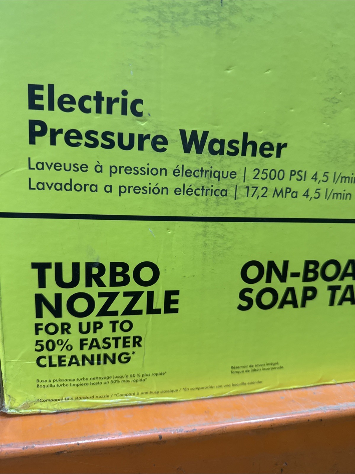 2500 PSI 1.2 GPM High Performance Cold Water Electric Pressure Washer Open Box