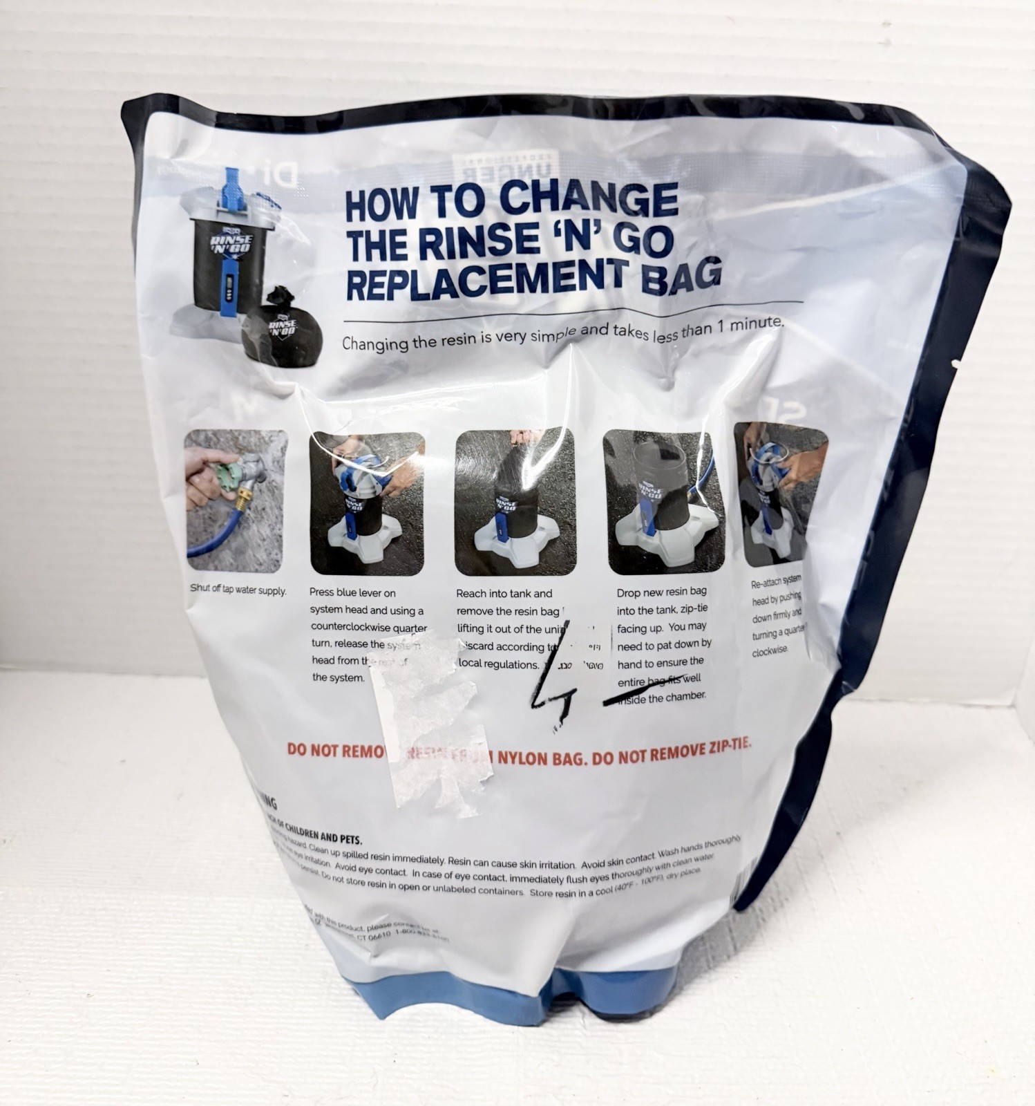 Unger Professional Rinse’n’Go Spotless Car Wash Resin Filter Replacement Bag