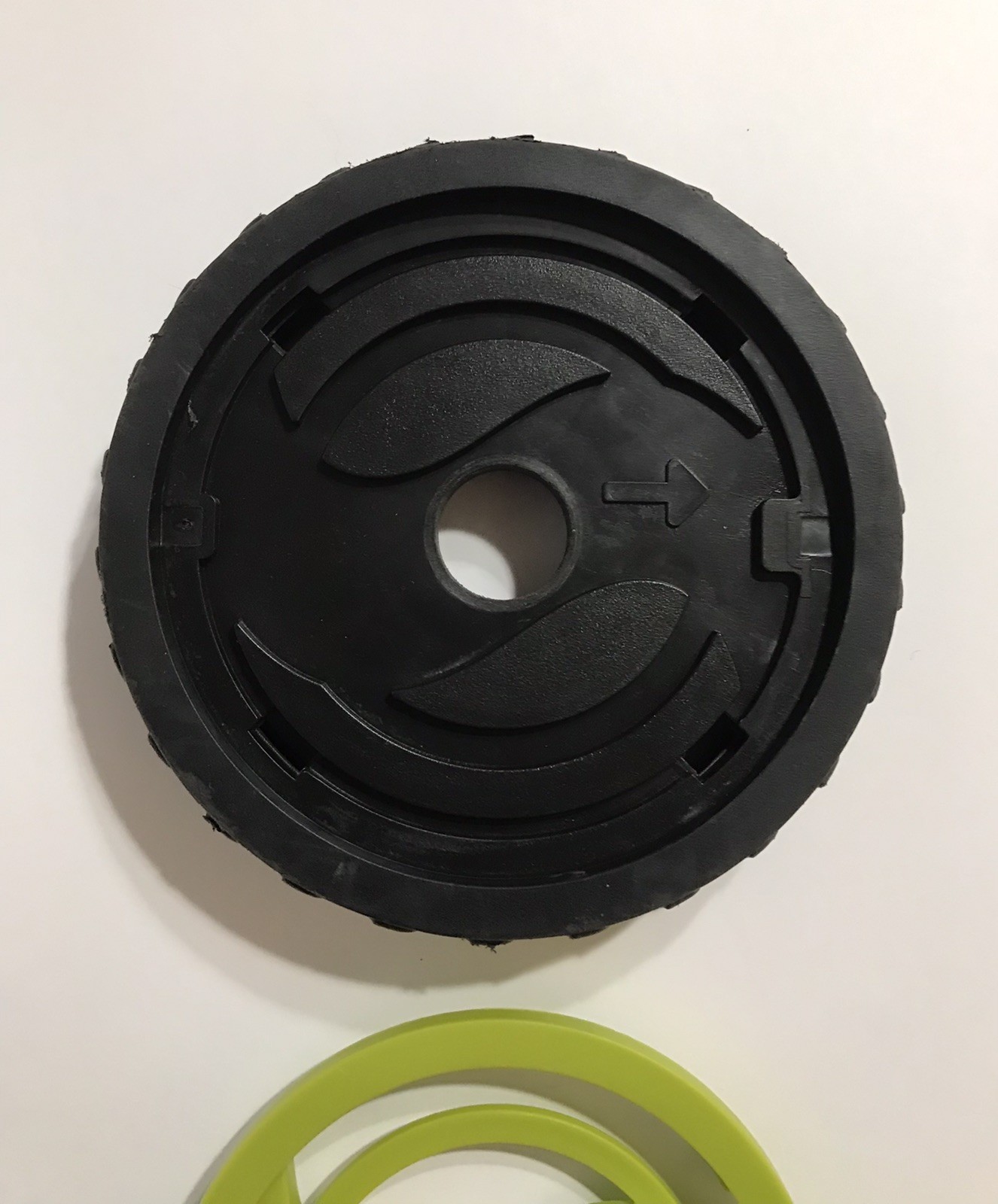 Sun Joe Pressure Washer Wheel & Cap – 5 3/4” – OEM – Part No. 1200022557