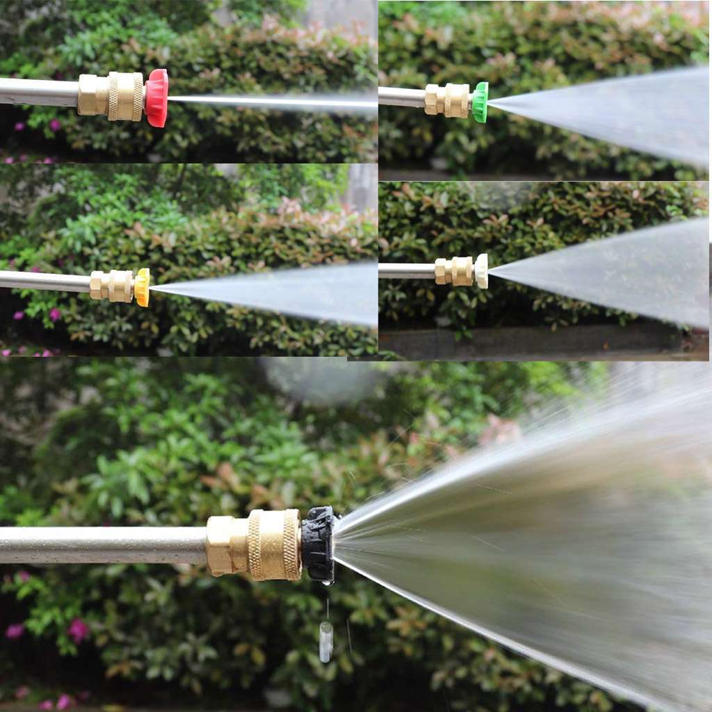 1-5Pcs Pressure Washer Spray Tips Nozzles High Power Kit Quick Connect 1/4″ Set