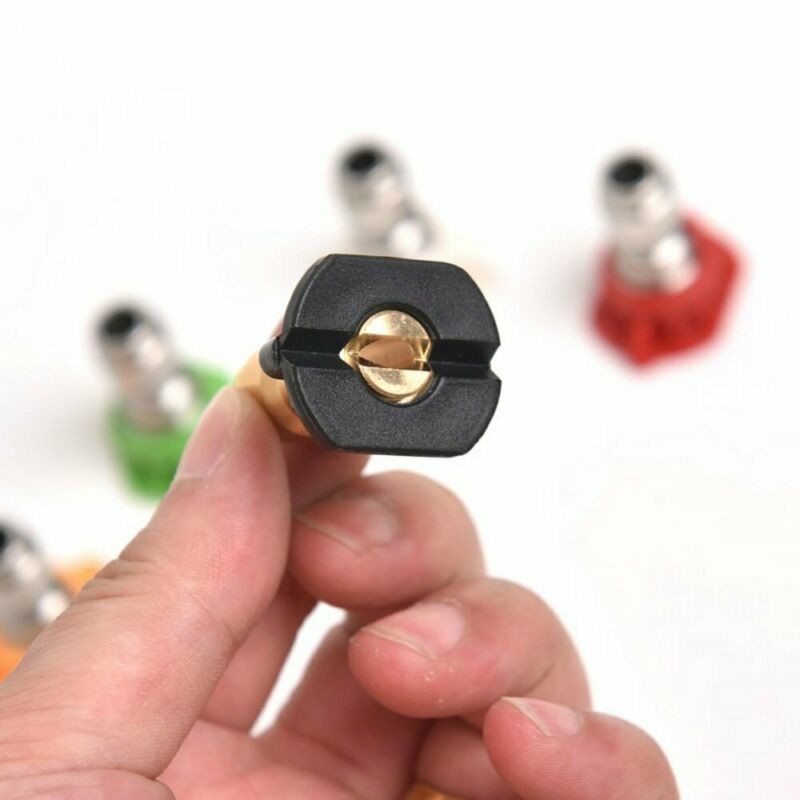 Power Pressure Washer Spray Nozzle 5 Pack Tip Set Variety Degrees Quick Connect