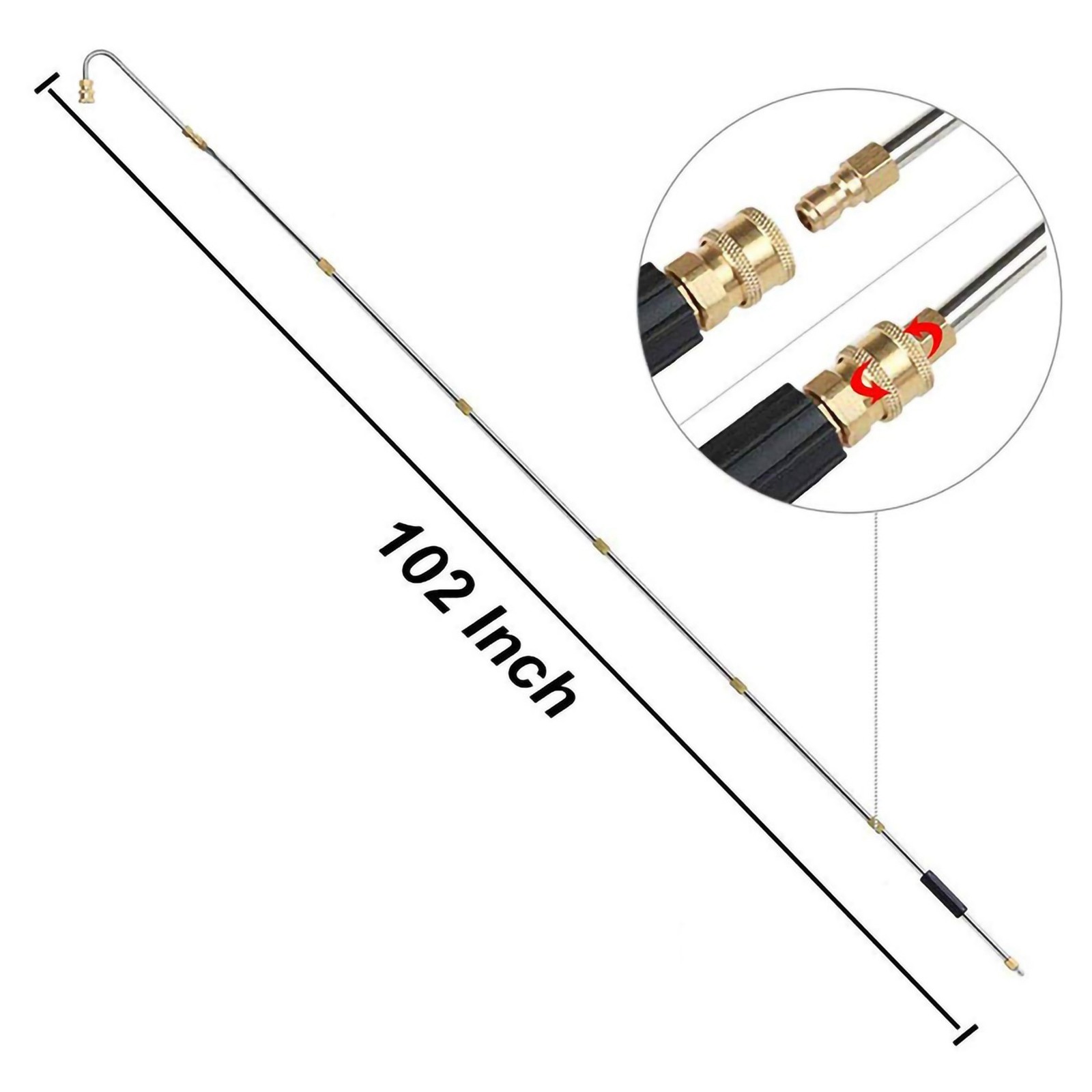 Gutter Cleaning Tool Pressure Washer – Extension , Roof Cleaner Lance1625