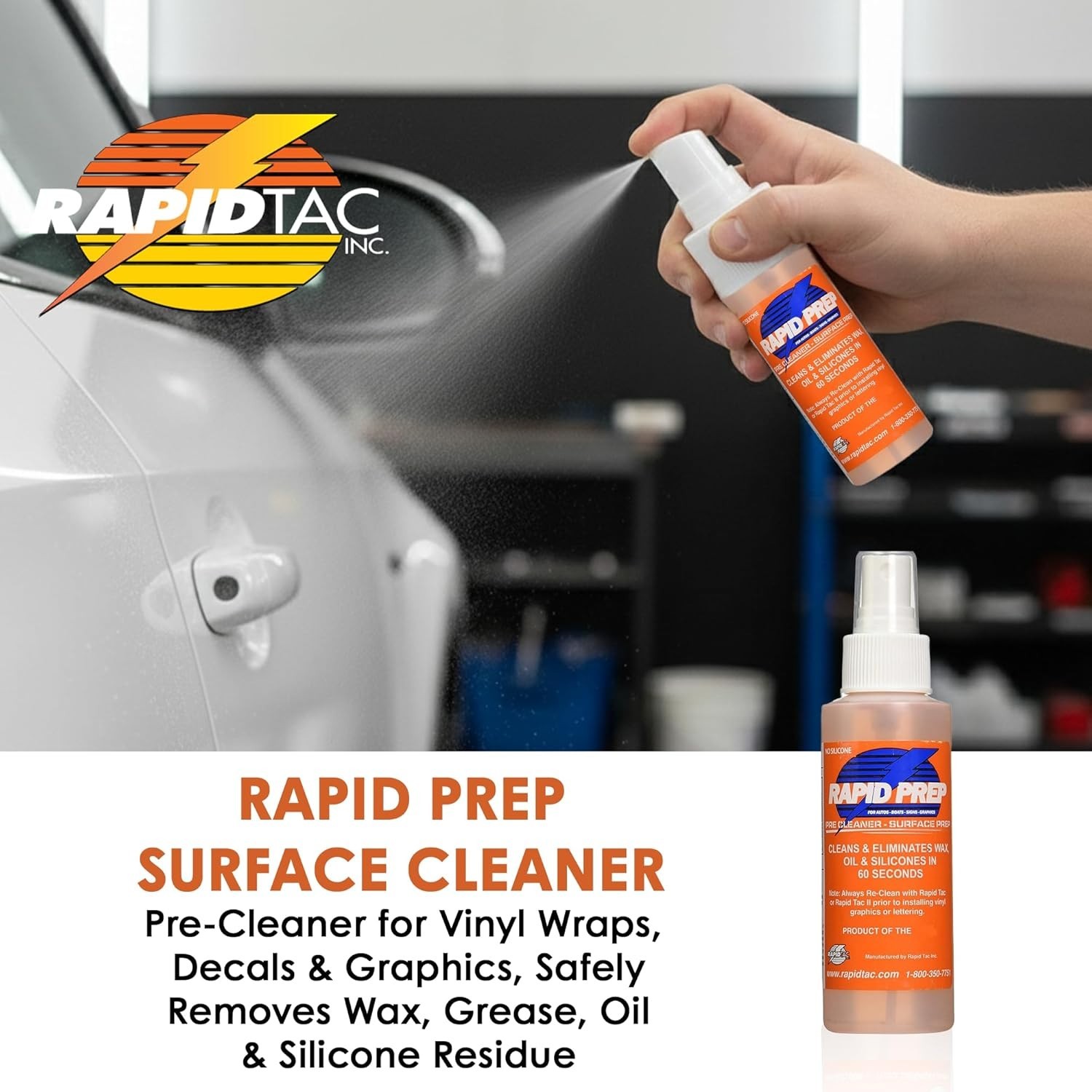 Effortless 4oz Surface Cleaner – Ideal for Automotive, Glass, and Sign Materials