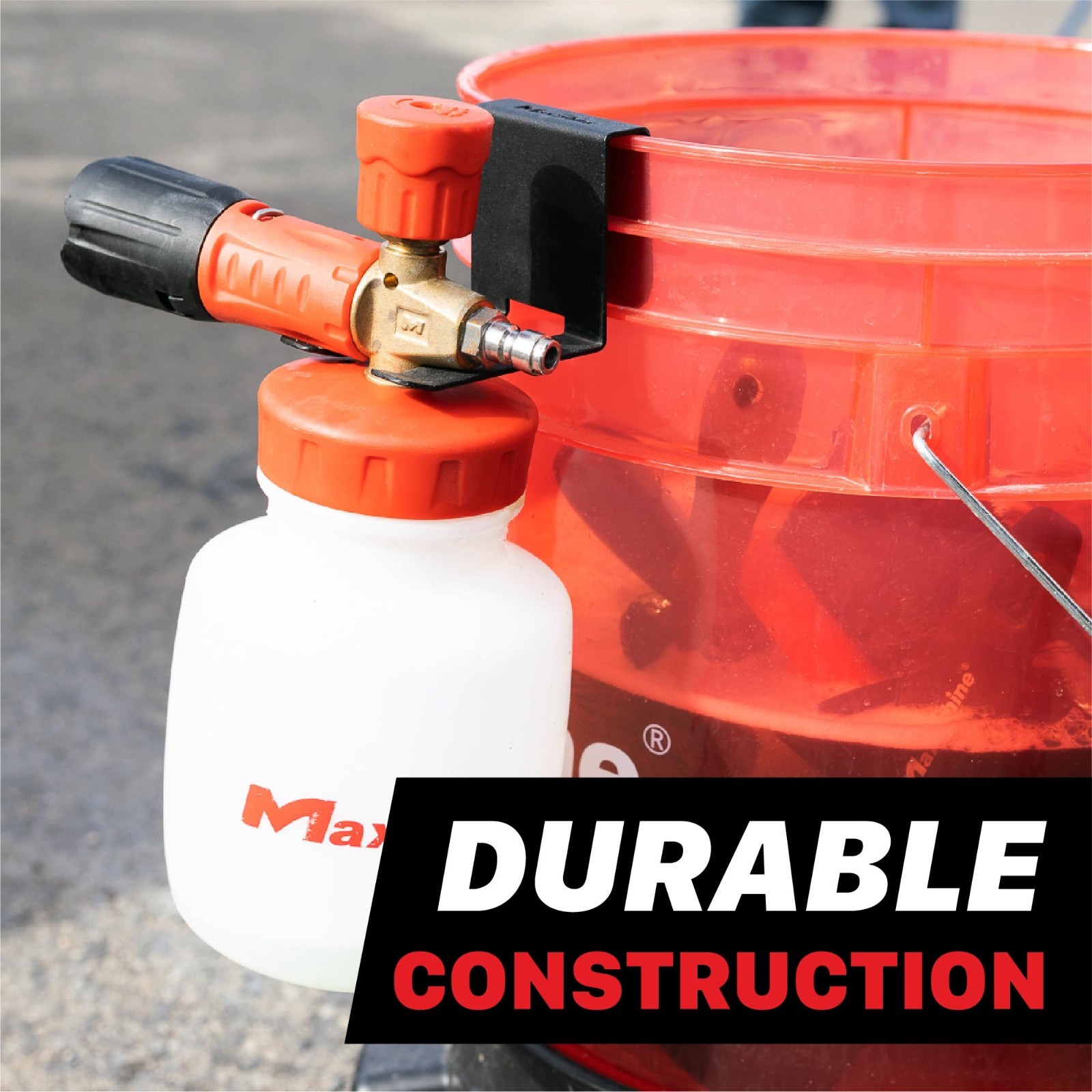 Universal Foam Cannon Bucket Mount – Durable Holder for Car Detailing & Garage S