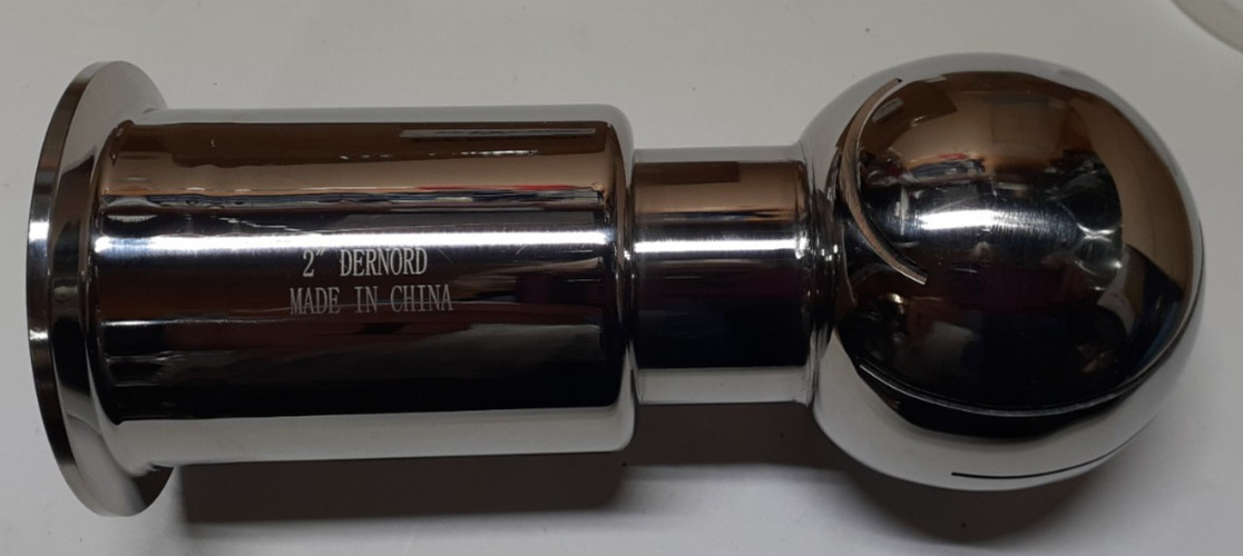 DERNORD Sanitary Rotary Spray Ball 1.5″TC X 1/2″MNPT CIP Tank Cleaning Ball