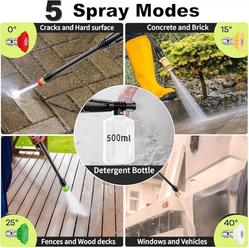 FOTING Upgraded Pressure Power Washer 4500PSI, 4 Quick Connect – Scratch & Dent